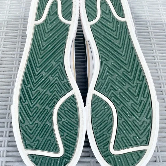 Nike White Leather Sneakers with Green and Tan Accents - Picture 5 of 5